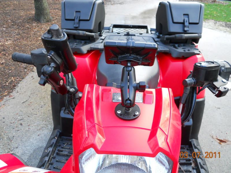 how are you guys mounting your GPS??? Polaris ATV Forum